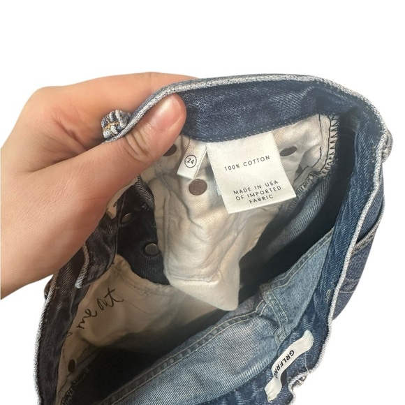 Grlfriend | Karolina Ankle Jeans in Sienna | Cropped | Medium Wash | Size 24 - Picture 8 of 9